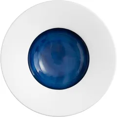 Тарелка для пасты «Абиссос» фарфор D=270,H=55мм белый,синий