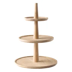 Этажерка «Вало» 3 яруса буфетная 17х25х30см дуб ,H=42,L=30,B=30см бежев.