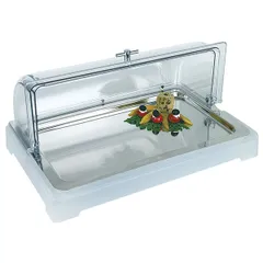 Buffet tray “Top fresh” with cooling element GN 1/1  stainless steel, acrylic , H=65, L=565, B=350mm