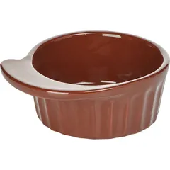 Cocotte maker “Nostalgia” ceramics 200ml D=120,H=43mm brown.