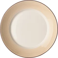 Салатник «Чино» фарфор 1,07л D=270,H=45мм белый,бежев.