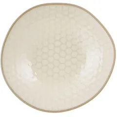 Deep plate “Kyupseli” ceramics ,H=55,L=220,B=205mm beige.