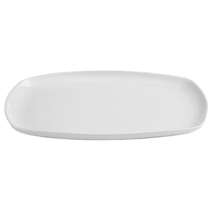 Блюдо «Сплендор» овальное фарфор ,H=18,L=360,B=240мм белый