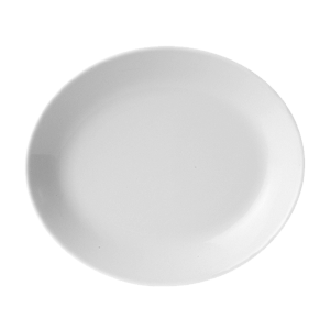 Блюдо «Тэйст» овальное фарфор ,H=36,L=300,B=260мм белый