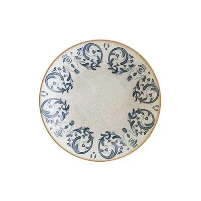 Тарелка глубокая «Виенто» фарфор 1,3л D=25,H=5см белый,синий