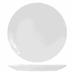 Тарелка «Кунстверк» мелкая без борта фарфор D=16см белый
