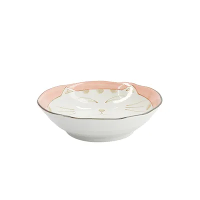 Салатник «Кэт Нэко» фарфор 450мл D=16,5см розов.