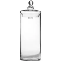 Банка с крышкой стекло D=10,H=27см прозр.