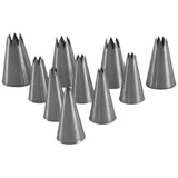 Набор кондитерских насадок «Звезда» d=4-15мм[10шт] сталь нерж.