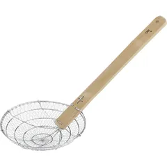 Skimmer  stainless steel, wood  D=25.8, L=57 cm  metal, wood.