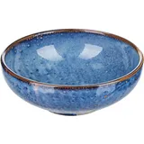 Salad bowl “Iris”  porcelain  0.75 l  D=180, H=65mm  blue.