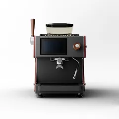 Кофемашина «Izensso 007» рожковая мультибойлерная сталь нерж. 3л ,H=51,4,L=41,5,B=61,5см 3,2Квт черн, изображение 2