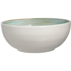 Salad bowl “Turbolino”  ceramics  2.6 l  D=250, H=95mm  beige, green.