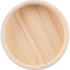 Кадка для риса бамбук,пластик D=270,H=75мм бежев., изображение 4