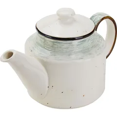 Teapot “Pastoral”  porcelain  0.775 l , L=21.5 cm  green.