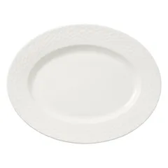 Блюдо «Морелла» овальное фарфор ,L=33см белый