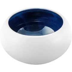 Salad bowl “Abyssos”  porcelain  0.5 l  D=125, H=70mm  white, blue