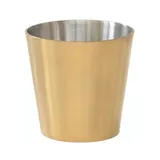 Емкость для закусок сталь нерж.,латунь 0,56л D=10,H=10см латун.,металлич.