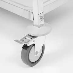 Тележка сервировочная 2 яруса сталь нерж. ,H=90,L=85,B=45см металлич., изображение 2