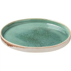 Блюдо «Эрбосо Реативо» фарфор D=250,H=25мм бирюз.,бежев., изображение 2