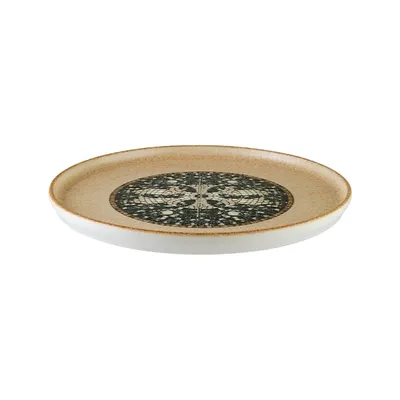 Тарелка «Месопотамия» с бортом фарфор D=22см бежев., изображение 2
