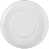 Блюдце «Белая» Практик фарфор D=145,H=18мм белый