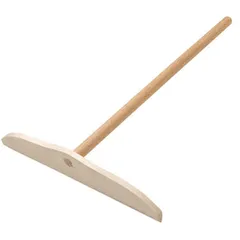 Flat spatula for pressing pancakes  wood , L=24, B=18cm  beige.