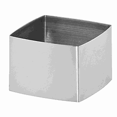 Набор кондитерских форм «Квадрат»[2шт] сталь ,H=45,L=60,B=60мм металлич.