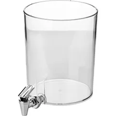 Flask with tap for Sunday dispensers  abs plastic  4 l  D=18.5, H=26.5 cm  clear.