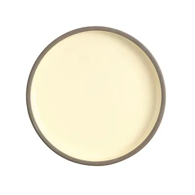 Тарелка «Блисс» с бортом фарфор D=195,H=29мм бежев.