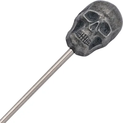 Украшения для коктейлей «Оникс» на шпажках в форме черепа сталь нерж. ,L=11,2см металлич., изображение 2