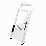 Терка для фруктов пластик,сталь ,H=20,L=255,B=120мм белый,металлич.