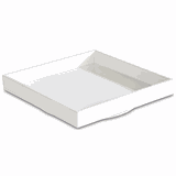 Контейнер для бенто «Азия  Плюс» пластик 190мл ,H=30,L=155,B=155мм белый