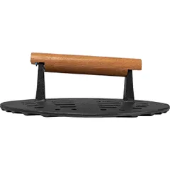 Пресс для гриля «Эмбер Каст Мэтт» чугун,дерево D=23см черный,древесн., изображение 2