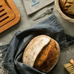 Корзина для расстойки теста круглая на 0,5кг лоза ивовая,ткань D=21,H=12см бежев., изображение 3