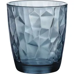 Old fashion "Diamond" glass 305ml D=84,H=93mm blue