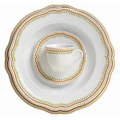 Saucer “Opera Carmen”  porcelain  D=17cm  white, red