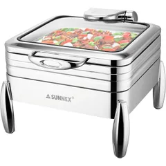 Food warmer 2/3 stainless steel 5.5l ,H=32,L=48,B=44cm