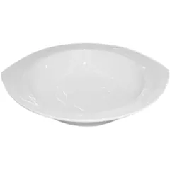 Salad bowl “Kunstwerk” sheet  porcelain ,H=95,L=335,B=280mm