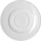 Блюдце «Спайро» фарфор D=155/47,H=22мм белый