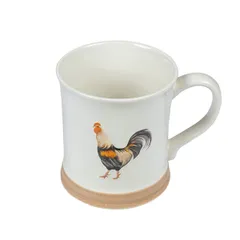 Кружка «Луга» Петух керамика 410мл D=9,H=10см белый,разноцветн., изображение 2