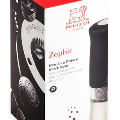 Мельница для перца «Зефир» электрическая (батарейки) пластик,сталь нерж. D=54,H=140мм прозр.,черный, изображение 3