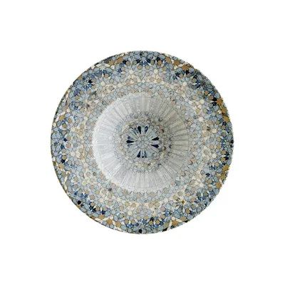 Тарелка глубокая «Мозаик» фарфор 270мл D=240,H=47мм разноцветн.