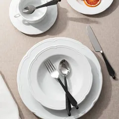 Ложка столовая «Концепт №1» сталь нерж. ,L=21см черный,стальной, изображение 2