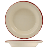 Блюдце «Кларет» для масла фарфор D=110,H=17мм бежев.,бордо