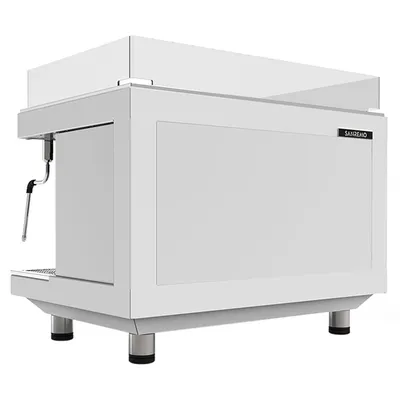 Кофемашина «Sanremo ZOE 2G SED TA» алюм.литой 10,3л ,H=60,2,L=72,B=52,8см 3,15Квт белый,металлич., Цвет: Белый, изображение 2