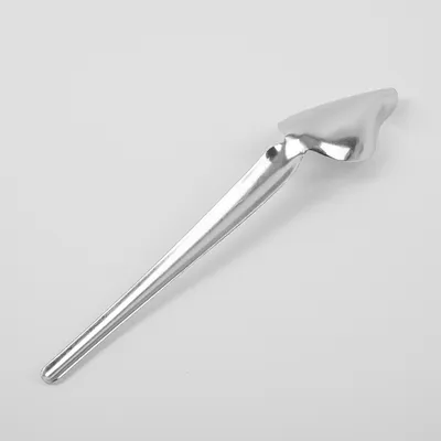 Ложка кондитерская для декорирования (с плоской ручкой) сталь нерж. ,L=225,B=40мм металлич., изображение 2