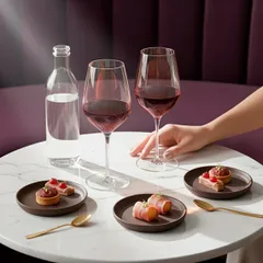 Бокал для вина «Милла» хр.стекло 380мл D=85,H=225мм прозр., изображение 4