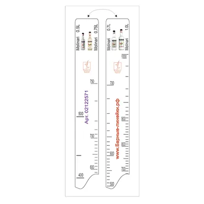 Линейка барная «Самбука Молинари» 0.5, 0.7, 0.75л