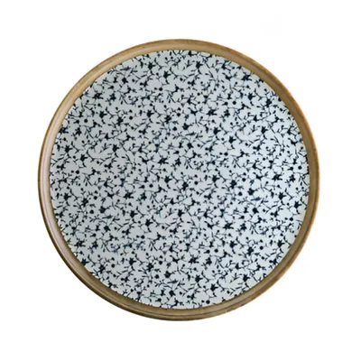 Блюдо для пиццы «Калиф» фарфор D=32см белый,синий